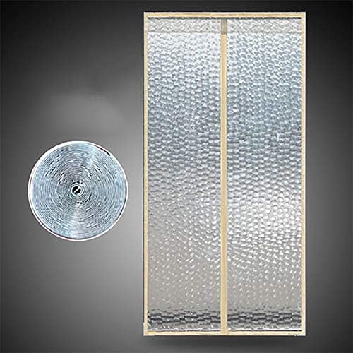 WENROUMIAO Soundproof Door Curtain, Magnetic Thermal Air Conditioner Partition Curtain Winter Wind-Proof Warm Curtain-A 120x230cm(47x91inch)