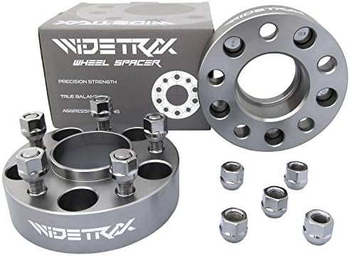 WIDETRAX 2pc 1.5" 5x114.3 5x4.5 Wheel Spacers Adapters 1/2"-20 Studs Lug Nuts Included Hub Centric Titanium Finish 6061 T6 Billet Aluminum (1 Pair) 38mm by Rugged TUFF
