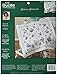 Bucilla Stamped Cross Stitch Lap Quilt Kit, 40 by 40-Inch, 43288 Year of Flowers