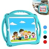 TopEsct iPad 2 Case for Kids. Comes with Adjustable Shoulder Strap,Soft Silicone Childproof Handle Stand Case for Apple iPad 2nd Generation,iPad 3rd Generation,iPad 4th Generation (Turquoise)