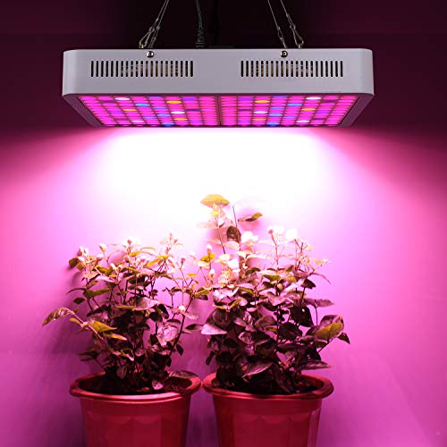 Grow Light, Roleadro 1200W LED Grow Light Full Spectrum Plant Grow Light for Indoor Plant Dual-Chip Growing Lamp with ON/Off Switch,Daisy Chain for Hydroponic Veg and Flower (only 110V)