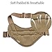 yisibo Tactical Dog Harness Military Working Dog Vest No-Pull Adjustable K9 Service Dog Training Vest with Handle,Coyote Brown,S