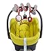Bed Stroller Hanging Cribs Toy Cute Plush Spiral Soft Toys Hanging Rattle Toy Ladybug