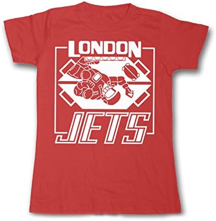 Sherbet Dip Red Dwarf London Jets Ladies Fit T-Shirt Large (14), Red