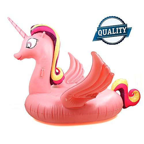 pink unicorn pool float