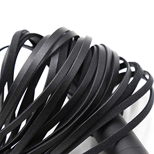 STTQYB Horse Riding Crop,Soft Faux Leather Harness Handle Whip Teaching Training Tool Costume Accessories (C) - Thumbnail 4