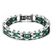 LBFEEL Stainless Steel Silicone Motorcycle Bike Chain Bracelet in 6 Colors