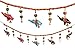 Super India Door Hanging Decorative Cotton Elephants & Globulars in Vibrant color with Beads and Brass Bell