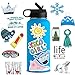 Winter VSCO Stickers for Hydro Flask Water Bottles, Laptop, MacBook, Skateboard, Phone, 50-Pack Christmas Cool Trendy Aesthetic Waterproof Vinyl Stickers for Teens, Girls, Kids, Adults