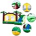 Costzon Inflatable Bounce House, Kids Water Slide with Climbing Wall, Jumping Area, Plash Pool, Including Oxford Carry Bag, Repairing Kit, Stakes, Hose