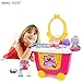 SMAZ TOYS Kids Makeup Kit Pretend Play Cosmetic and Toys Toddler Makeup Playset Kids Toys Makeup for Children's Learning Resources Educational Trolley Case Organizer