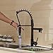Rozin? Oil Rubbed Bronze LED Light Pull Down Spray Kitchen Sink Faucet Swivel Spout Mixer Tap by Rozinsanitary
