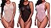 CutieLove Women's Summer Sexy Mesh Sheer Sleeveless Casual Bodysuit Leotards Tops Rompers Jumpsuits