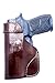 OUTBAGS LOB8S-P250C (BROWN-RIGHT) Genuine Leather IWB Conceal Carry Gun Holster for Sig Sauer P250 Compact. Handcrafted in USA.