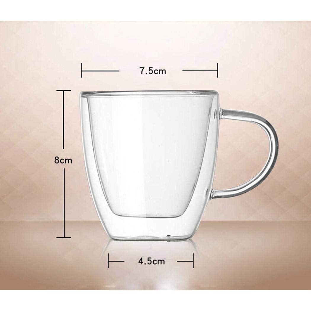 fnemo Double-layer Glass Creative Heat-resistant Transparent Mugs
