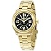 Wenger Black Dial Gold Tone Stainless Steel Ladies Watch 011121114
