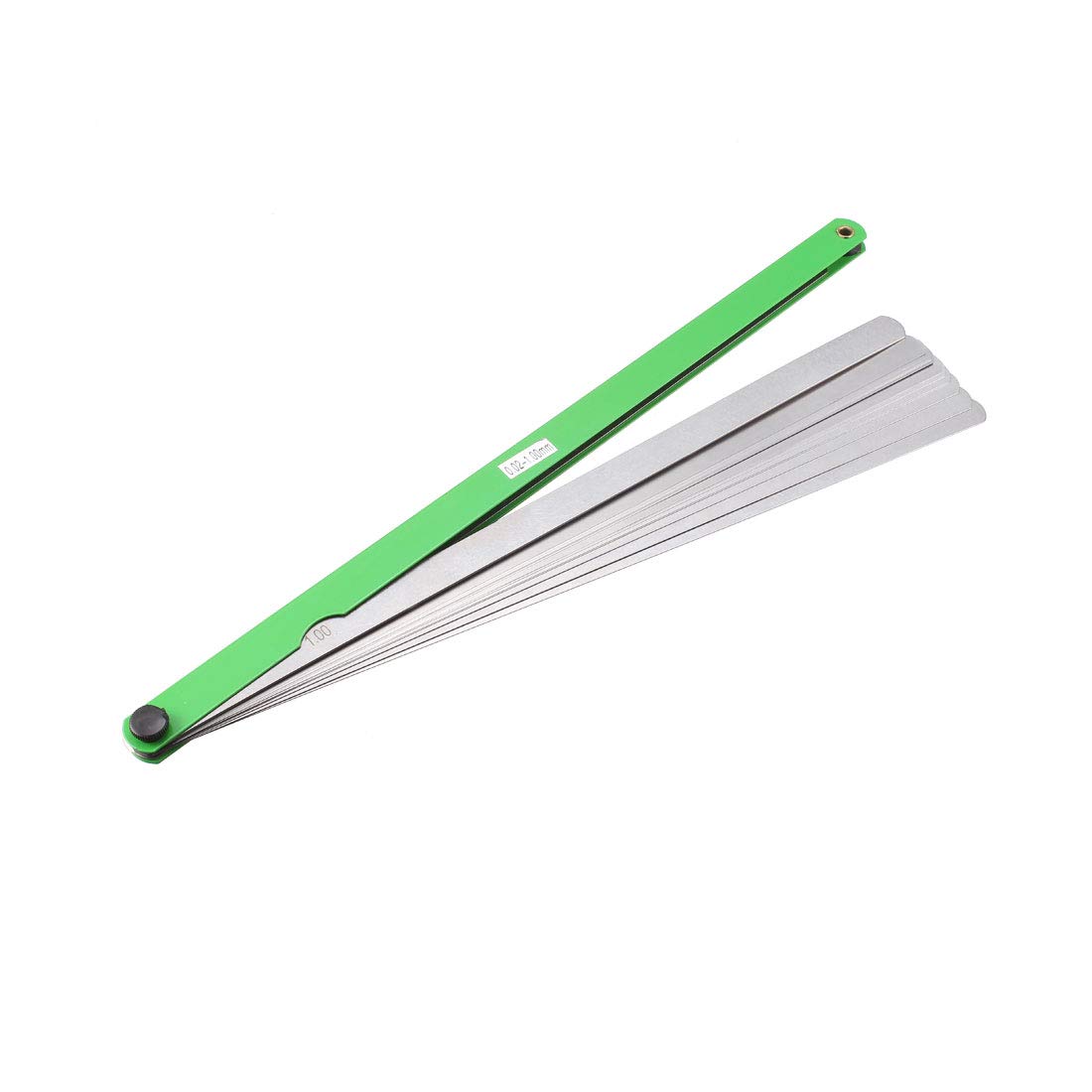 uxcell Measure Feeler Gauge Gage 300mm Long Stainless Steel 17 Leaves 0