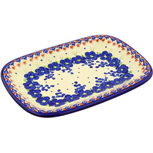 Click Here to See More Images Ceramika Bona H2213G Polish Pottery Ceramic Platter Hand Painted, 11-Inch