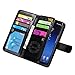 Samsung S8 Case, Joopapa Galaxy S8 Wallet case, Pu Leather Magnet Stand Wallet Credit Card Holder Flip Case Cover Built-in 9 Card Slots Case For Samsung Galaxy S8 (Black)