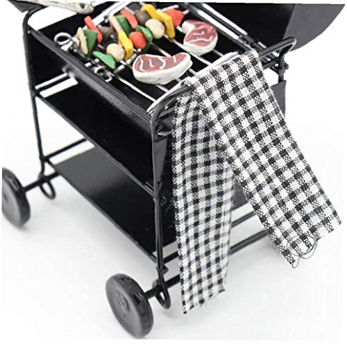 JBNS Puppenhaus Miniatur-Grill Möbel BBQ Grill Set Pretend Play Bratofen Für Fairy Garden Life-szenen-dekor-1set – Bild 3