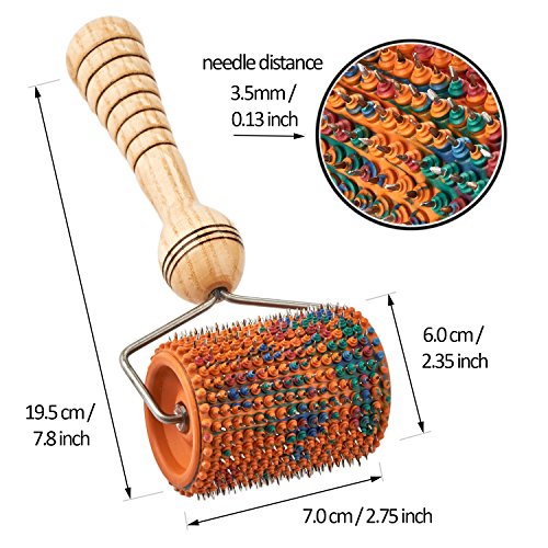Lyapko Universal Roller 3.5 AG 496 Needles. Premium Active Applicator Acupressure Massager Unique Patented Self Massage Therapy Tool. - Thumbnail 2