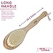 Bath Brush With Double Sided Head & FREE Hanging Hook. A Body Brush is Perfect for Exfoliating and Dry Brushing. Our Long Handled Back Brush Is The Best Shower Brush/Back Scrubber For Men And Women!