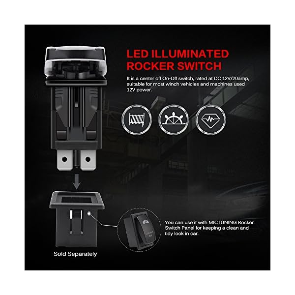 MICTUNING-Momentary-LASER-Rocker-Switch-WINCH-INOUT-On-Off-On-20-Amp-12V-LED-Light-7pin-BLUE