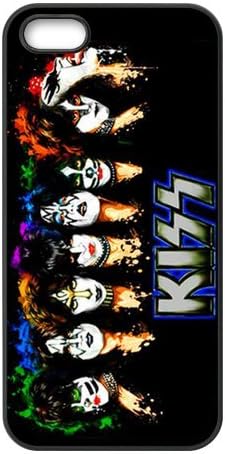 Fashion Kiss Rock Band Protective iPhone 5 5S Hard Rubber Silicone Case Cover