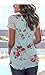 ETCYY Womens Short Sleeve Crew Neck Tee Shirt With Pocket Floral T-Shirt Top