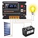 MOHOO 20A 12V 24V Solar Charge Controller Auto Switch LCD Intelligent Panel Battery Regulator Charge Controller Overload Protection (20A)