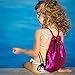 MHJY Sequin Bag Mermaid Drawstring Backpack Sports Beach Dance Bag (Fuchsia/Silver)
