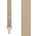 Suspender Store Solid Suspenders -1.5-Inch Wide Elastic - Y-Back - Trigger Snaps - 42