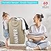 SEMK Hamper Laundry Basket Laundry Hamper Laundry Bag Dirty Clothes Hamper Dokehom College Hamper Dorm Collapsible Easy Carry Folding Tall Clothing Hamper Handy Standing
