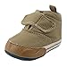 Orgrimmar Baby Boys Girls Casual Lace up Soft Sole Crib Shoes (6-9months, khaki)