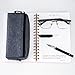 xincx Big Capacity Pencil Case Stationery Pouch,Multi-Colored Pen Pouch,Cosmetic Pouch Bag, Pen Bag with Zipper Bag for Boy Girl (Dark Gray)
