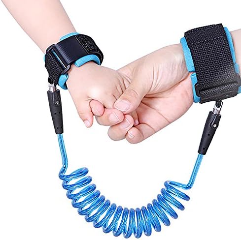 Elifunz Baby Child Anti Lost Safety Velcro Wrist Link (Blue,2.5m)