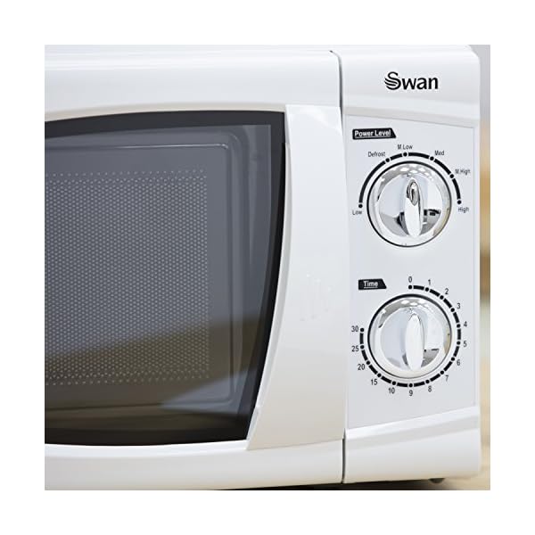 Swan-SM3090N-Manual-Solo-Microwave-with-6-Power-Levels-800-Watt-20-Litre-White Swan Manual Solo Microwave with 6 Power Levels, 800 Watt, 20 Litre, White