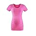 LWJ 1982 Maternity Tanks Tops Active Camis Hiking Shirts Pregnancy Exercise Racerback Sleeveless 2Pack (Medium, Light Green+Pink)