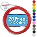 3D Pen/3D Printer Filament Refills 1.75mm (Over 200 Feet) - PLA Color Filaments for 3D Pens - Bonus Stencil eBook, Vibrant, Colorful Art Supplies for Kids and Artists (12 colors, 20 ft each)