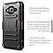 Galaxy Sky Case, J36V, J3 (2016), J3 V, Sol, Amp Prime, Express Prime w/[Tempered Glass Screen Protector], NageBee [Heavy Duty] Armor Shock Proof [Belt Clip] Holster [Kickstand] Rugged Case -Black