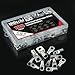 Hilitchi 105 Pcs UL Listed 12 Sizes Wire Lugs Battery Cable Ends Eyelets Ring Terminal Connectors SC Terminals (AWG1, AWG2, AWG4, AWG6, AWG8)