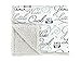 Tadpoles Double Plush Ultra-Soft Baby Blanket, Baby Swaddle Blanket, Crib Blanket, Receiving Blanket, Super Soft Blanket (30”x40”, Grey Wise Owl Print)