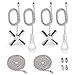 Fan Pull Chain with 35.4 inches Extension, Kinghouse 2 pcs 13.6 inches Copper Beaded Ball Fan Pull Chain Set Including Beaded and Pull Loop Connectors (2 Set)