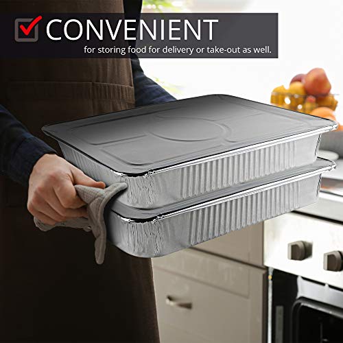 4 Aluminum+21x13+Disposable+Roasting+Covers