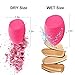 4pcs Makeup Sponge Blenders with 1Set Brush & Sponges Cleaner,Beauty Blending Buds for Liquid Foundation Cream and Powder,Durable and Soft,Multifunctional Cleaning