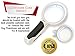 The Magnifying Glass with Light 16X+5X Lens by ProMagnifier (Bonus Cleaning Cloth + 3AAA Batteries R03 + 2 eBooks) Best Magnifying Glass for Reading, Senior, Adults & Kids