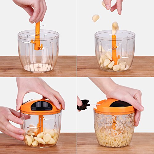 Manual Fruit Vegetable Chopper Hand Pull Food Cutter Onion Nuts Grinder Mincer Shredder Multifunction Kitchen Accessories