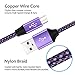 Fast Charging Micro USB Cable 10ft 3-Pack,Long Android Charger Cable Nylon Braided Compatible with Samsung Galaxy S6 S7 Edge J3 J7 Note 4 5 LG Blackberry Motorola Xbox Kindle PS4 Controller by Bynccea