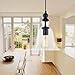 CLAXY Ecopower 1 Light Vintage Hanging Big Bell Glass Shade