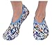 Snoozies Women's Lightweight Floral Plush Slipper Socks - Womens Slippers - Wildflower Bouquet - Medium